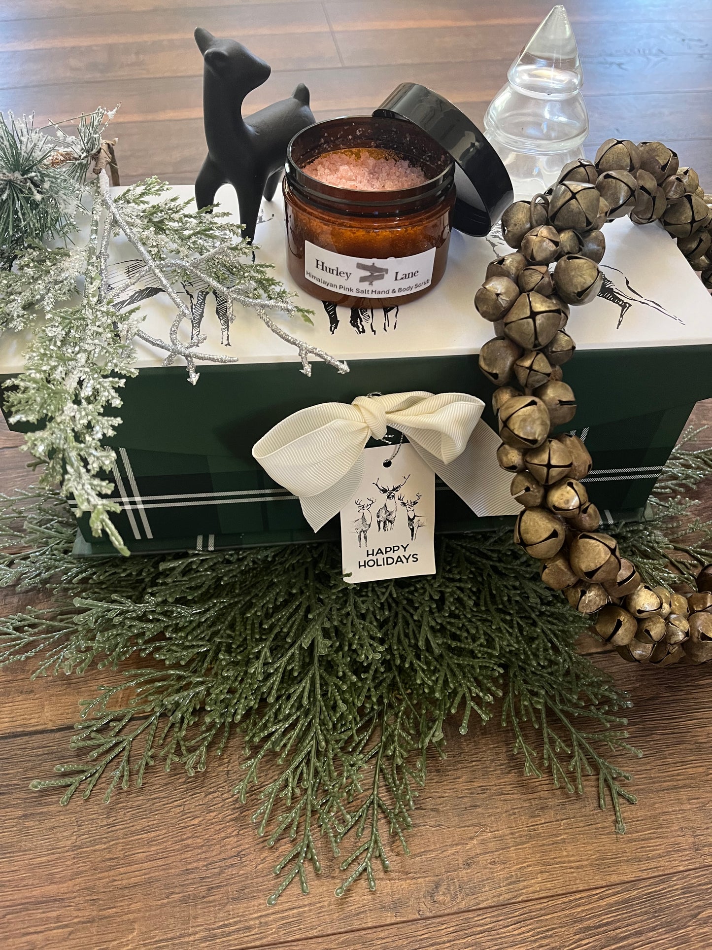 4.0 oz ( Frosted Peppermint)Himalayan Pink Salt Hand & Body Scrub BPA Free Plastic Shipping Jar