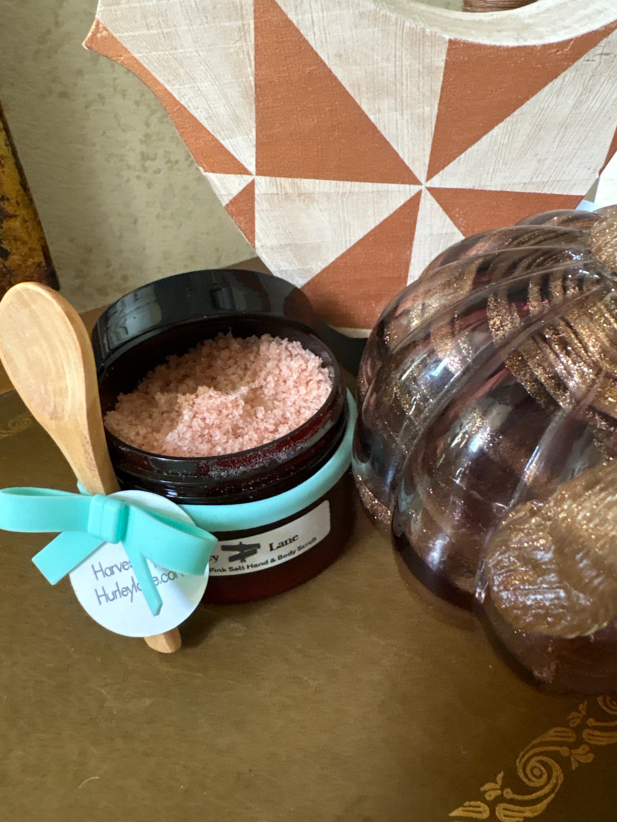 4oz (Harvest Apple) Himalayan Pink Salt Hand & Body Scrub