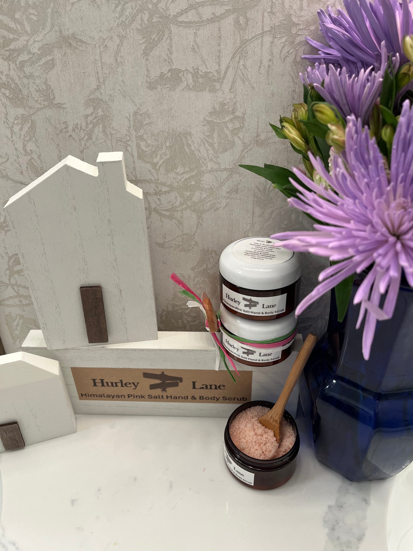 8.0 oz (Sun-Kissed Citrus) Himalayan Pink Salt Hand & Body Scrub BPA Free Plastic Shipping Jar