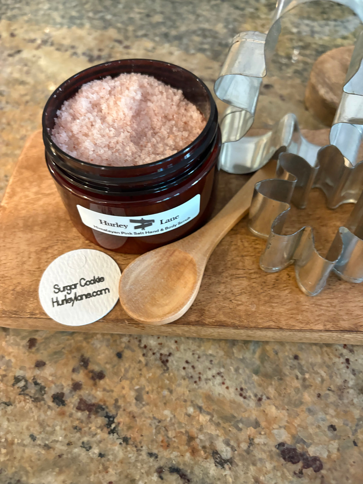 4 oz Sugar Cookie Himalayan Pink Salt Hand and Body Scrub.