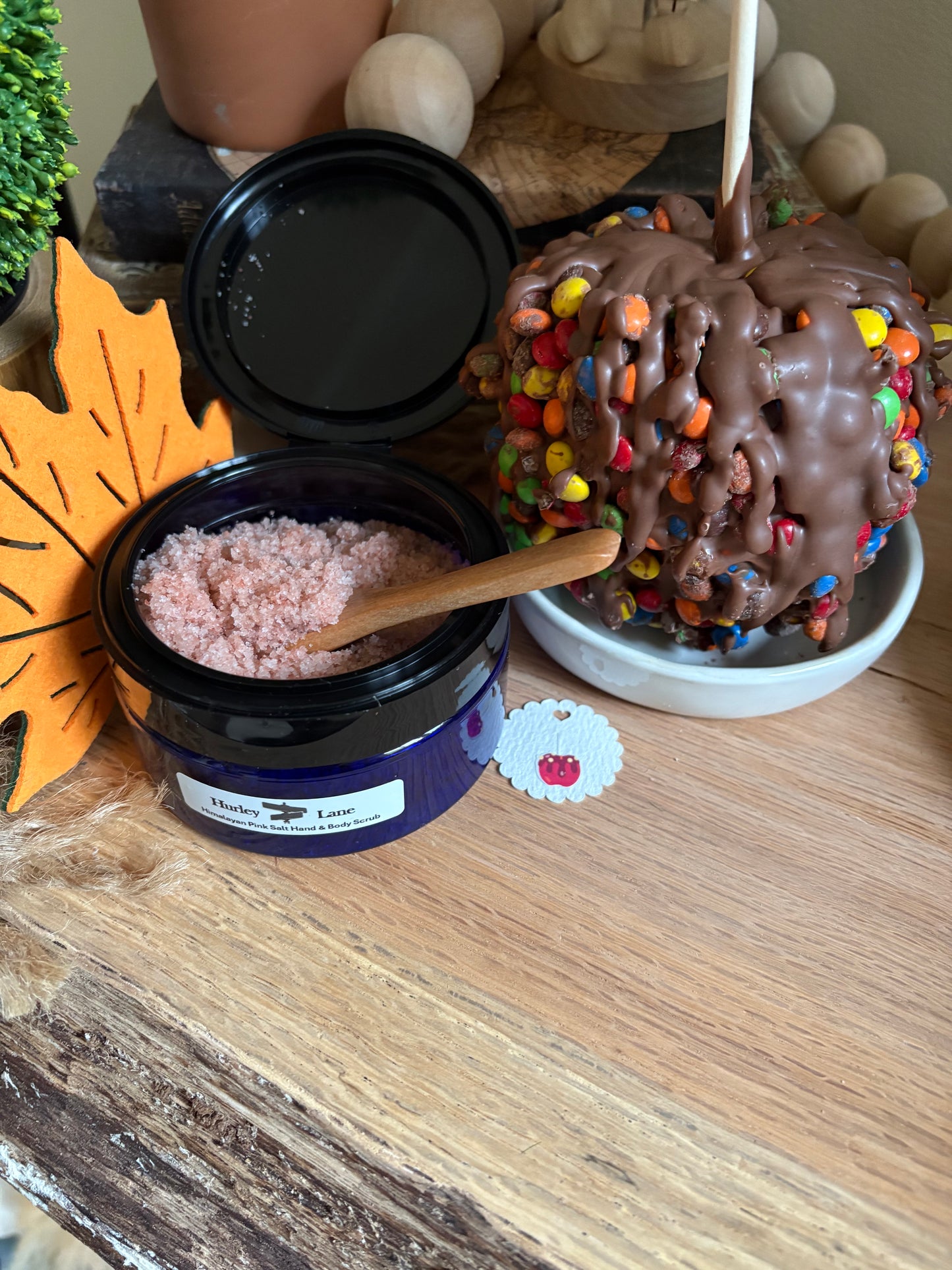 4 oz (Candy Apple) Himalayan Pink Salt Hand and Body Scrub