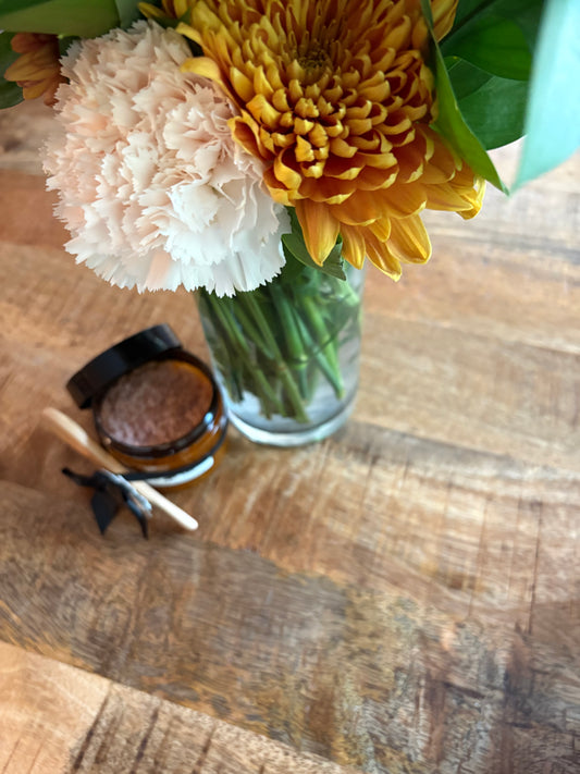 4 oz (Cinnamon Latte) Himalayan Pink Salt Hand and Body Scrub