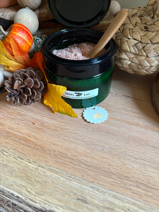 12 oz (Pumpkin Spice Himalayan) Pink Salt Hand and Body Scrub
